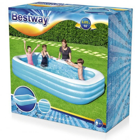 BESTWAY detský bazén obdĺžnikový 305 x 183 x 56 cm 54009