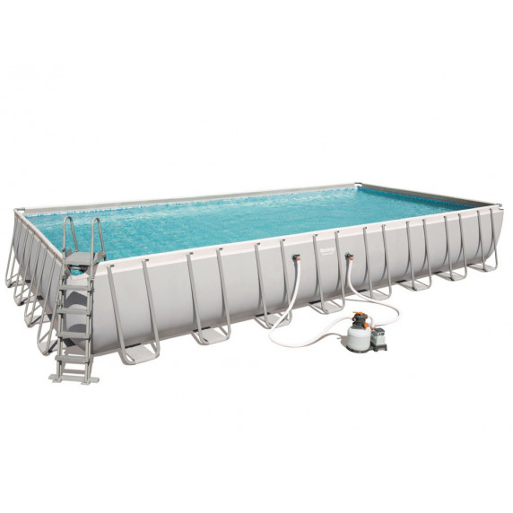 Rodinný bazén 956 x 488 x 132 cm + piesková filtrácia BESTWAY 56623 Power Steel