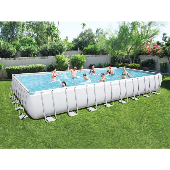 Rodinný bazén 956 x 488 x 132 cm + piesková filtrácia BESTWAY 56623 Power Steel