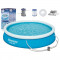 Samonosný rodinný bazén s kartušovou filtráciou 366 x 76 cm BESTWAY Fast Set 57274