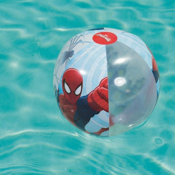 Nafukovacia plážová lopta pre deti Spiderman BESTWAY 98002