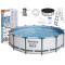 Bazén s konštrukciou 457 x 122 cm BESTWAY 56438 Steel Pro Max + kartušová filtrácia a schodíky