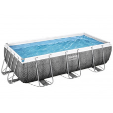 Ratanový bazén s kovovým rámom s cirkuláciou vody s kartušovou filtráciou Bestway Power Steel 404 x 201 x 100 cm Preview