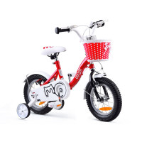 Detský bicykel ROYALBABY Chipmunk  MM 12" CM12-2 s vodiacou tyčou - červený 