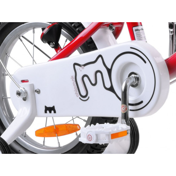 Detský bicykel ROYALBABY Chipmunk  MM 12" CM12-2 s vodiacou tyčou - červený