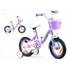 Detský bicykel ROYALBABY Chipmunk  MM 12" CM12-2 s vodiacou tyčou - fialový Preview