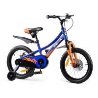Detský bicykel RoyalBaby Explorer 16" CM16-3 - modrý/oranžový 