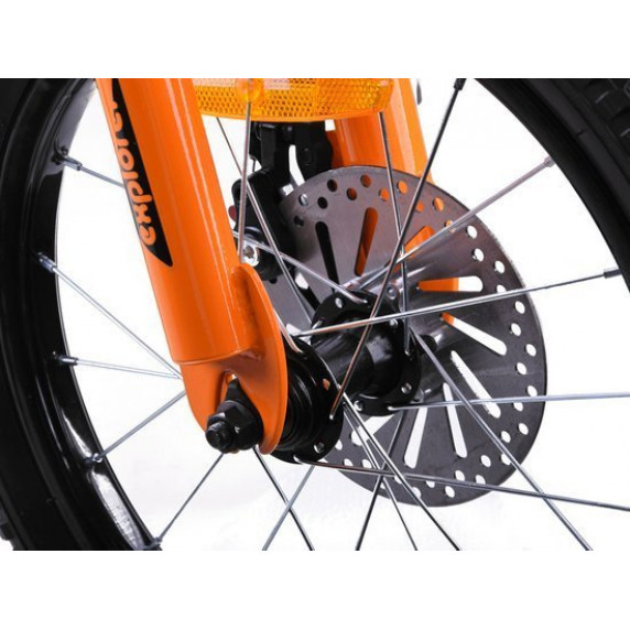 Detský bicykel RoyalBaby Explorer 16" CM16-3 - modrý/oranžový