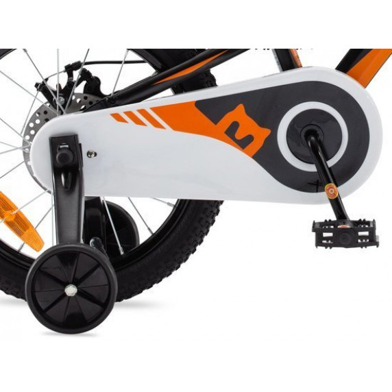Detský bicykel RoyalBaby Explorer 16" CM16-3 - čierny/oranžový