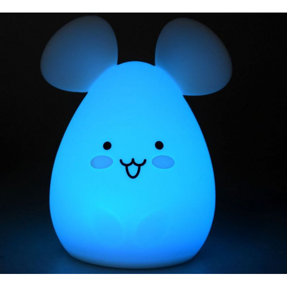 Detská nočná lampa silikónová LED - myš