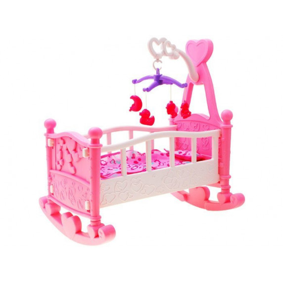 Kolíska pre bábiky Inlea4Fun BABY BED - ružová