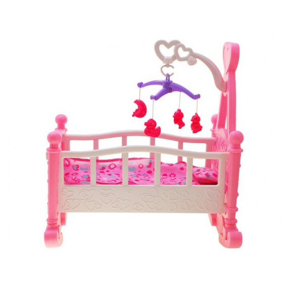 Kolíska pre bábiky Inlea4Fun BABY BED - ružová
