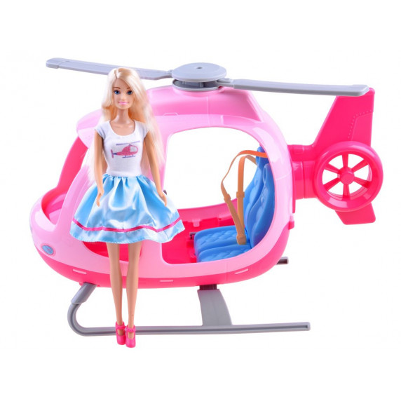 Ružový vrtuľník s bábikou Inlea4Fun ANLILY