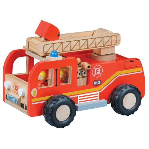 Drevené hasičské auto Inlea4Fun FIRE TRUCK 