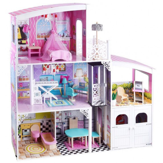 Drevený domček pre bábiky Inlea4Fun DOLLY