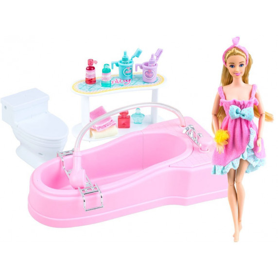 Kúpeľňa s bábikou Inlea4Fun BUBBLE BATHROOM