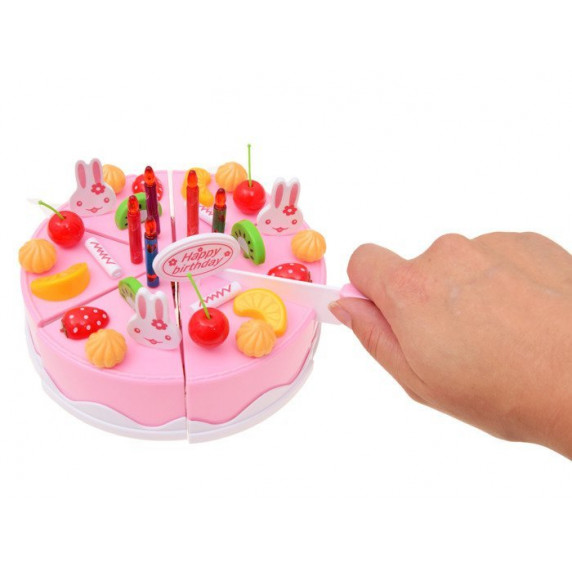 Detská krájacia torta Inlea4Fun DIY FRUITCAKE s 75 doplnkami
