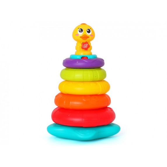 Interaktívna pyramída s kačičkou HOLA Rainbow Duck