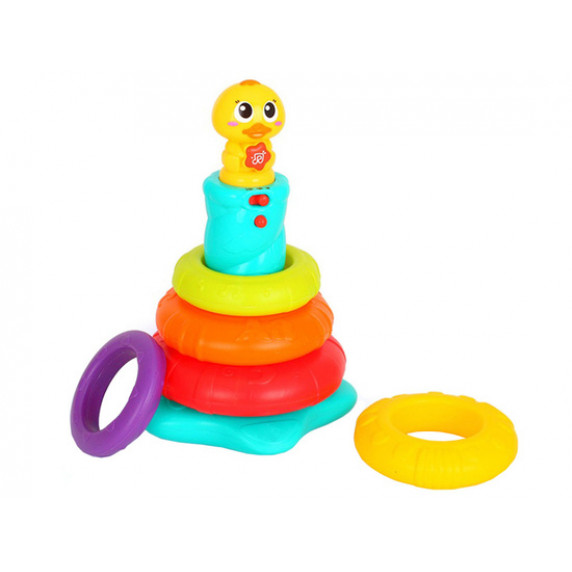 Interaktívna pyramída s kačičkou HOLA Rainbow Duck