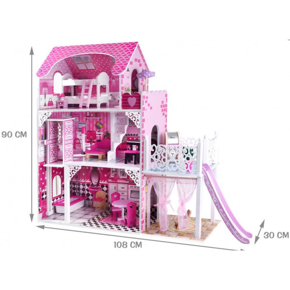 Drevený domček pre bábiky Inlea4Fun MONA