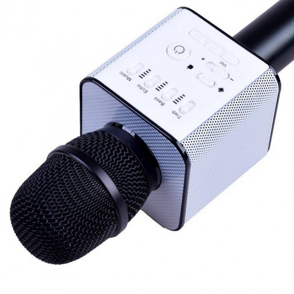 Bezdrôtový karaoke mikrofón Inlea4Fun INOX - čierny