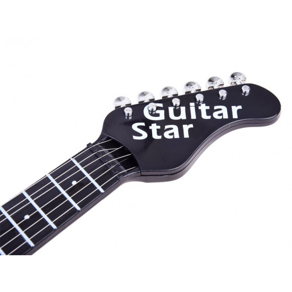 Elektrická gitara s mikrofónom Inlea4Fun GUITAR STAR - červená/čierna