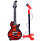 Elektrická gitara s mikrofónom Inlea4Fun GUITAR STAR - červená/čierna