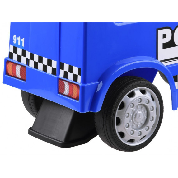 Detské odrážadlo - policajné autíčko Inlea4Fun Mercedes Benz - modré