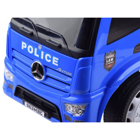 Detské odrážadlo - policajné autíčko Inlea4Fun Mercedes Benz - modré