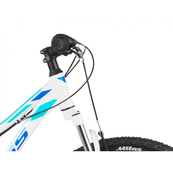 KROSS MTB WOMAN Dámsky horský bicykel LEA 1.0 15" XS 2021 - lesklý biely / modrý