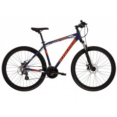 Pánsky horský bicykel HEXAGON 3.0 M 19" 2022 KROSS MTB - matný tmavomodrý/oranžový/biely Preview