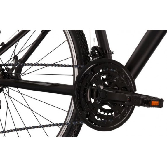 Pánsky bicykel Evado 1.0 21" L 2022 KROSS Cross - matný čierny/grafitový