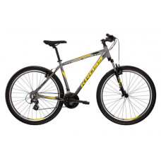 Pánsky horský bicykel KROSS MTB HEXAGON 2.0 L 21" 2022 - lesklý grafitový / čierny / žltý Preview