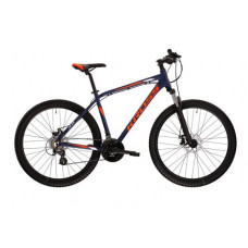 Pánsky horský bicykel HEXAGON 3.0 L 21" 2022 KROSS MTB - matný tmavomodrý/oranžový/biely Preview