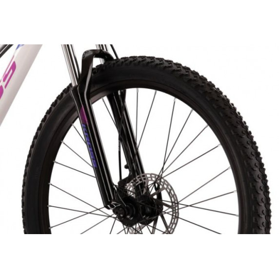 Dámsky horský bicykel LEA 3.0 19" M 2022 KROSS MTB WOMAN - lesklý biely / fialový