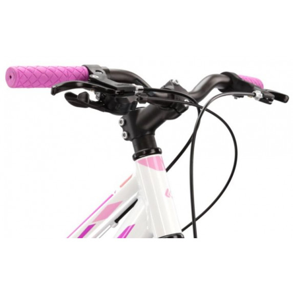 Detský bicykel Lea Jr 1.0 12" 2022 KROSS Junior - lesklý biely/ružový/fialový
