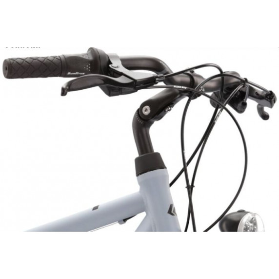 Pánsky bicykel Trans 1.0 L 21" 2022 KROSS Trekking - matný sivý/čierny