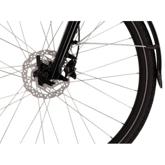 Pánsky bicykel Trans 5.0 M 19" 2022 KROSS Trekking - lesklý čierny/sivý