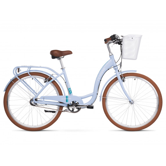 Dámsky mestský bicykel LE GRAND Utility Lille 3 M 17" 2022 - lesklý modrý / celadon zelený