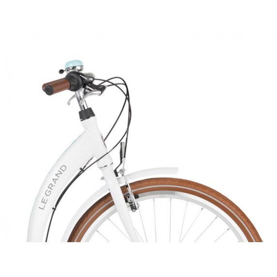 Dámsky mestský bicykel Lille 1 17" M 2022 LE GRAND Utility - lesklý biely