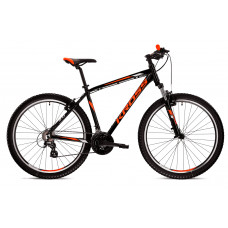 Pánsky horský bicykel KROSS MTB HEXAGON 2.0 L 21" 2022 - čierny / oranžový / lesklý sivý Preview