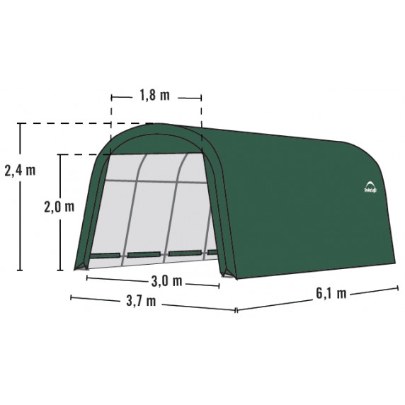 Náhradná plachta pre garáž 3,7 x 6,1 m (90650EU) SHELTERLOGIC