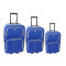 Cestovné kufre Linder Exclusiv COMFORT COLORS MC3063 S,M,L - Modrý