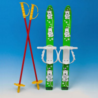 Detské plastové lyže 70 cm Inlea4Fun - zelené 
