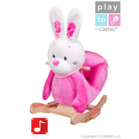 Hojdacia hračka PlayTo králiček ružová 
