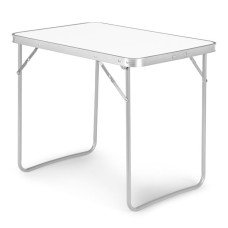 Skladací kempingový stolík 80 x 60 cm ModernHome - biely Preview