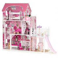 Drevený domček pre bábiky ECOTOYS Mona 