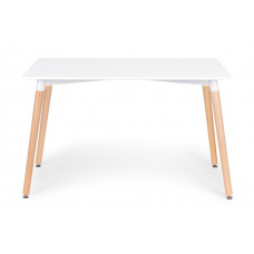 Jedálenský stôl 120 x 80 cm ModernHome - biely Preview