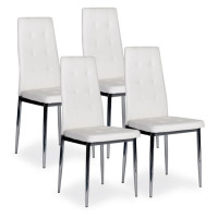 Jedálenská stolička 4 ks MODERN HOME Prestige - biela 