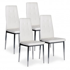 Jedálenská stolička 4 ks MODERN HOME Prestige - biela Preview